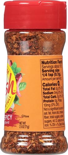 Dash Salt-Free Seasoning Blend, Extra Spicy, 2.5 Ounce