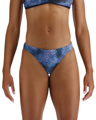 TYR Women's Standard Durafast Elite Classic Bikini Swimsuit Bottom, Blue Ice, X-Small