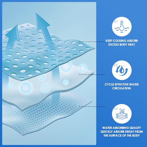 CSITE 12 Pack Cooling Towels Bulk (47"x12") for Neck and Face, Ice Towel for Hot Weather, Soft Breathable Cold Towel, Microfiber Towel, Sweat Towel for Yoga, Sports, Workout, Running, Golf, Camping