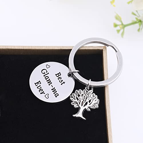 NOTHERS RSZOTW Glam-Ma Gift Jewelry Mimi Keychain Grandmother Grammy Nana Grandma Birthday Jewelry Gigi Gift Nana Keychain Grandma Keychain