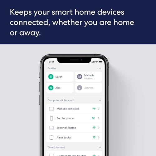 Amazon eero 6+ mesh wifi router with 1 month free eero Plus (auto-renews) - Coverage up to 1,500 sq. ft., Connect 75+ devices, 1-pack