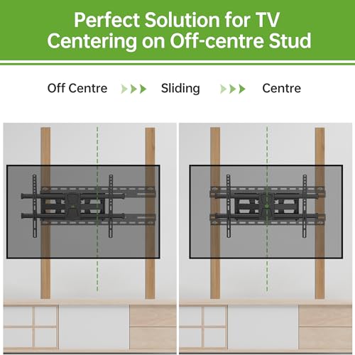 USX MOUNT TV Wall Mount for 50-90 Inch TVs up to 154LBS, TV Mount Bracket with Fits 16"-24" Wood Studs Spacing, and Easy for TV Centering, Max VESA 600x400mm