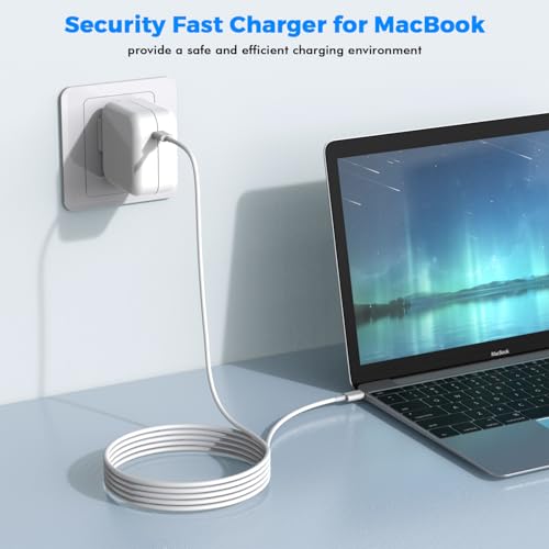 USB C Charger for MacBook Air MacBook Pro 13 14 15 16 inch,M1 M2 M3 Apple Laptop Charger,2Pack 30W USB C Power Adapter for iPad,iPhone 15 Pro Max,10FT Extra Long USB-C Cable MacBook Pro/Air,iPad Pro