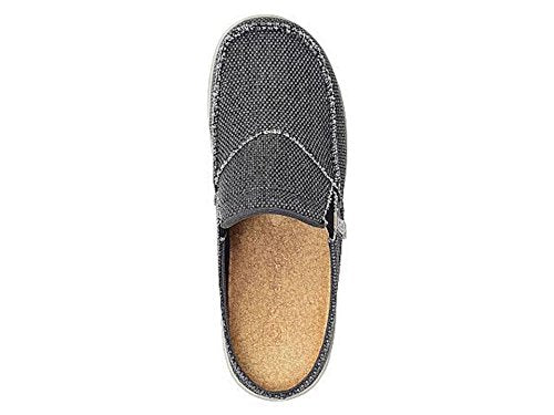 Spenco Men's Siesta Canvas Slide Sandal, Charcoal, 7M Medium US