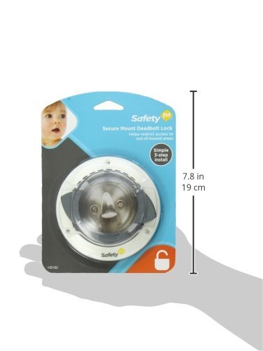 Safety 1st Secure Mount Deadbolt Lock,White