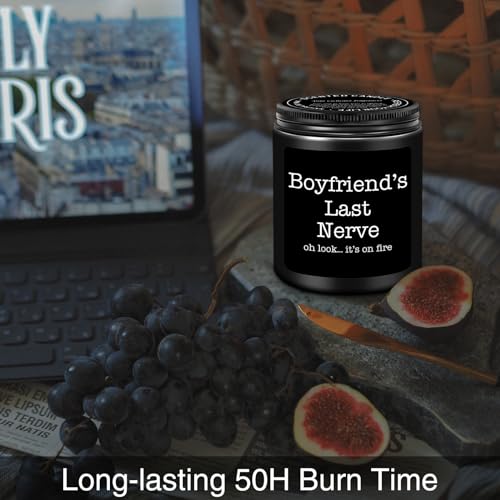 Homsolver Gifts for Boyfriend from Girlfriend, Best Fiance Boyfriend Gifts, Gifts for Him, Birthday Gifts Anniversary Valentine's Day Gifts for Boyfriend, Perfect Scented Candles Gifts for Men