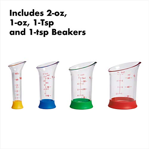 OXO Good Grips 4-Piece Mini Measuring Beaker Set,Clear