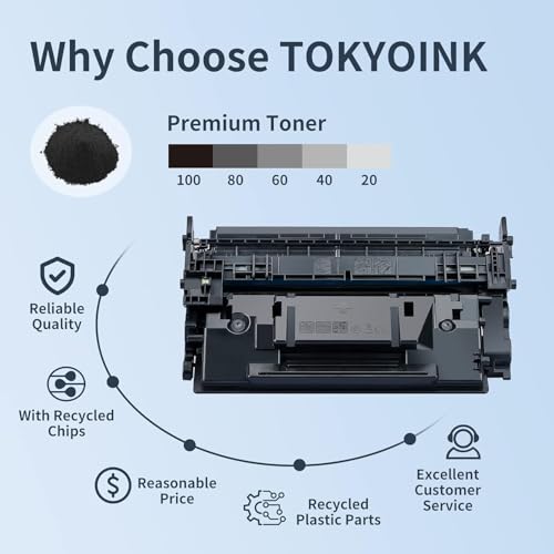 58X CF258X Toner Cartridge Black Replacement for HP 58X CF258X Toner for HP Laserjet Pro MFP M428fdw M428fdn M428dw M404 M428 Laserjet Pro M404n M404dn M404dw Printer [with Chip, 2 Pack]