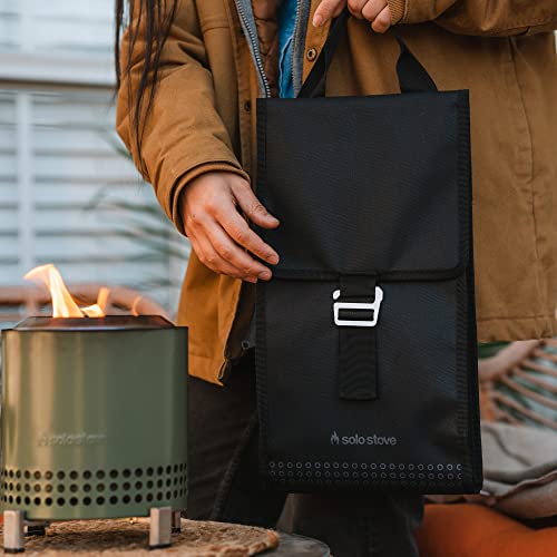 Solo Stove Mesa Accessory Pack | Incl. 4 Stainless Steel Mini Sticks + Stick Rests, Pellet Scoop, Mesa Lid, Carry Case, Accessories for Outdoor Fire Pit, 8.8 x 16 in, 2.2 lbs