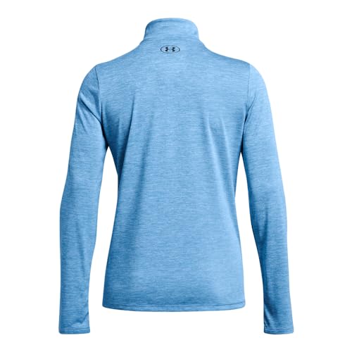 Under Armour Womens Tech Twist Quarter Zip, (444) Viral Blue / / Black, X-Small