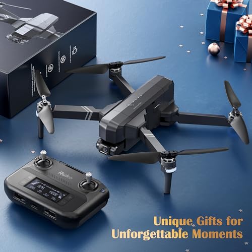 Ruko F11GIM2 Drones with Camera for Adults 4K, 64Mins Flight Time, 2-Axis Gimbal & EIS Anti-shake, 2Miles Video Digital Transmission, GPS Auto-return Professional Quadcopter, Level 6 Wind Resistance