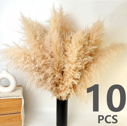 200PCS Dried Flower Bouquet – Pampas Grass, Floral Decor for Home, Wedding, and Boho Style | Perfect for Vases, Fall, Spring, Summer, and Winter Arrangements