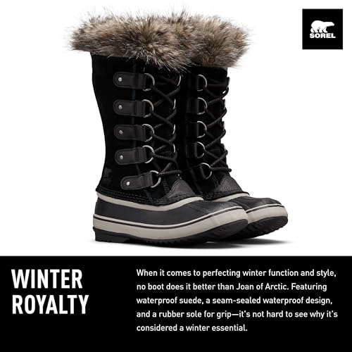 Sorel Women's Snow Boots, Black Black X Quarry, 12
