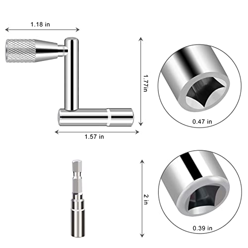 EASTROCK Drum Key Drill Bit Drum Tuning Key 3pcs Drum Key Percussion Tunner Tool for Drum Accessories