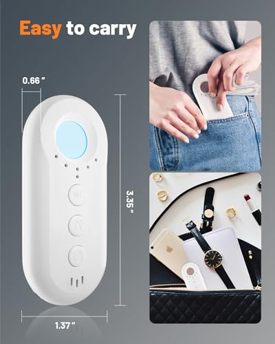 Wutobang Hidden Camera Detectors, Pro Hidden Devices Detector with Auto Scan, Magnetic GPS Tracker/Bug Detectors Anti-Spy Detector Wireless Rechargeable for Travel, Car, Bathroom, Office, Hotel