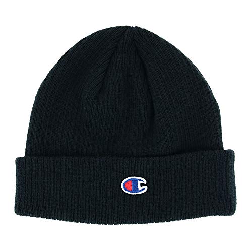 Champion Ribbed Knit Cap One Size Black