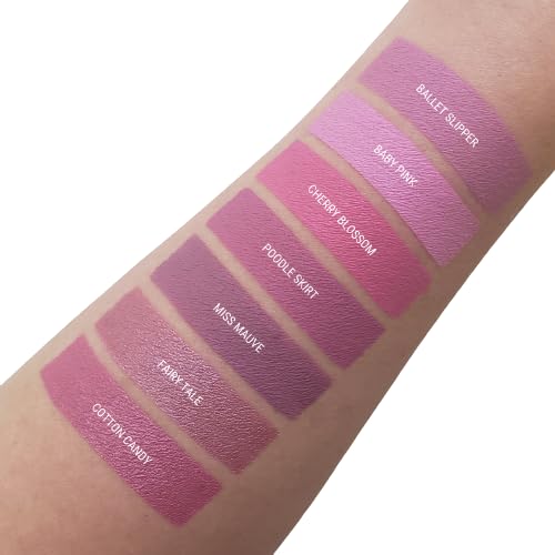 Aromi Matte Liquid Lipstick | Light, Baby Pink Lip Color with Blue Undertones, Long-lasting, Vegan, Cruelty-free, Smudge Proof, Waterproof (Ballet Slipper)