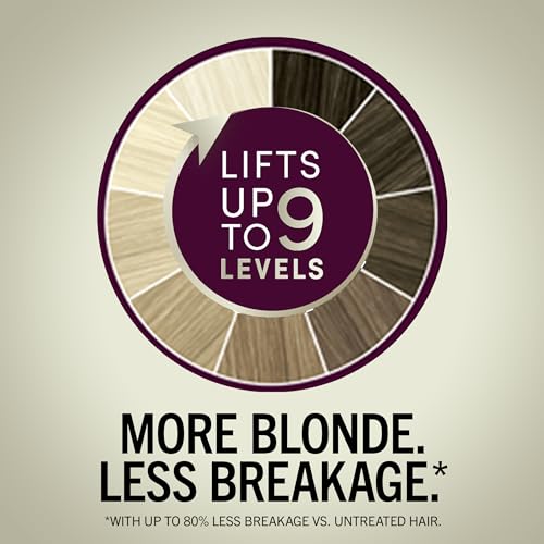 Schwarzkopf Keratin Blonde Hair Dye Platinum Blonde 001, Ultra Lightening Kit, 1 Application - Hair Bleach Enriched with Keratin, Lightens up to 9 Levels and Protects Hair from Breakage**