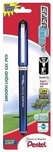 Pentel EnerGel NV Gel Ink Pen, (0.5mm), Needle Tip, Black Ink, 1 Pack (BLN25BPA)