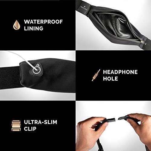 Slim Running Belt for Women & Men [Fits ALL Phones], Runners Fanny Pack for Men, Running Belt, Money Belt, Running Gear, Waist Bag Workout Gear, Fishing Belt, iPhone Running Phone Holder Waist Pack…