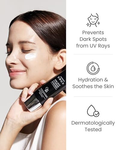 Dark Spot Korean Sunscreen (1.7fl oz) - No White Cast, NON - Greasy, SPF 50 UV Defense Hydrating Sunblock, Lightweight Protection Sunblock for Face & Body. Korean Skin Care. Niacinamide, Panthenol.