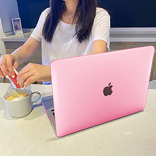 LCMOCICO for 2022 Macbook Pro 13 inch Case M2 2021 2020 Release M1 A2338 A2289 A2251 Touch Bar & Touch ID, Glitter Transparent Hard Shell Case Keyboard Skin Screen Protector Webcam Cover Brush