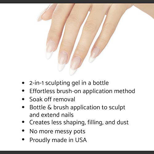 IBD Building Gel, Hard Gel Nail Extension, Bright White, 0.5 oz