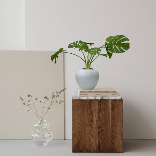 Mythlty 2 Artificial Tropical Monstera Plants Real Touch for Pot or in Vases Fake Plant with Stems and Roots Faux Greenery Wall Decor for Indoor Outdoor Home Office (Monstera)