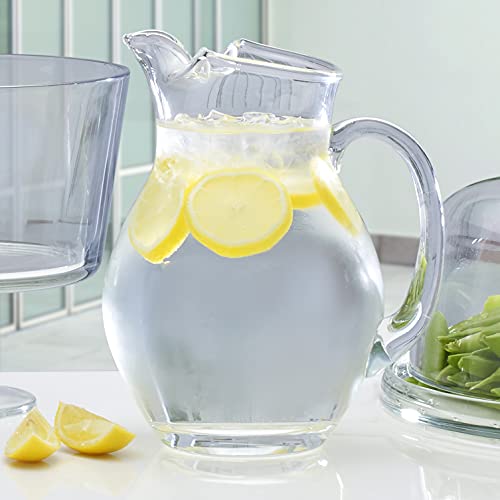 Mikasa 5136551 Napoli Glass Beverage Pitcher Clear, 70 Ounce