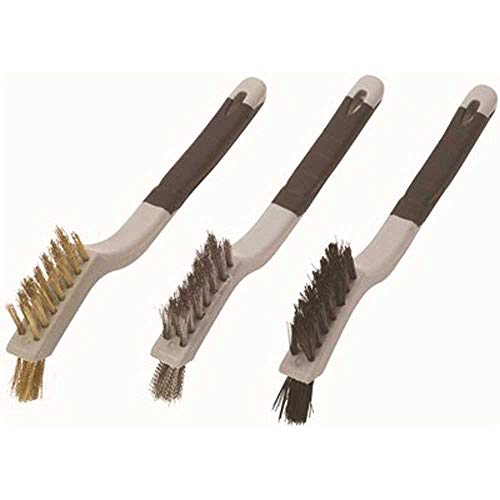 Warner 13-5/8" 3x19 Row, Wood Handle Wire Brush w/Scraper, 11081