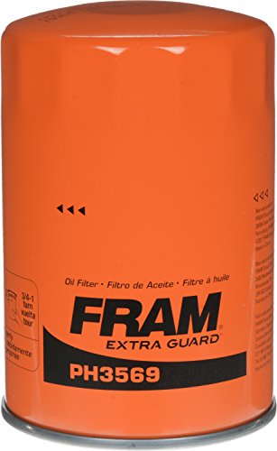 Fram Extra Guard PH3569, 10K Mile Change Interval Spin-On Oil Filter (Pack of 2)