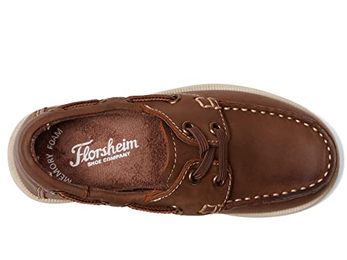 Florsheim Boy's Croquet Jr Moc Toe Boat Shoe (Toddler/Little Kid/Big Kid) Tan 3 Medium