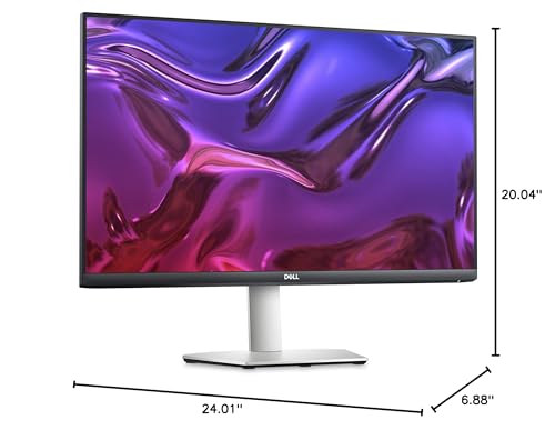 Dell 27-inch USB-C Monitor - Full HD (1920 x 1080 Display, 75Hz Refresh Rate, 4MS Grey-to-Grey Response Time (Extreme Mode), Dual 3W Built-in Speakers, HDMI, IPS, AMD FreeSync, Silver - S2723HC