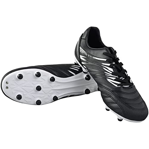 Vizari Valencia Adult Soccer Cleats - Lightweight and Durable Men's Soccer Shoes For Superior Performance - Unisex Mens and Womens Firm Ground Soccer Cleats with Round Studs for Maximum Traction