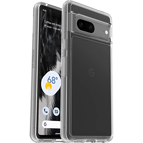 OtterBox Google Pixel 7 Symmetry Series Case - CLEAR, ultra-sleek, wireless charging compatible, raised edges protect camera & screen