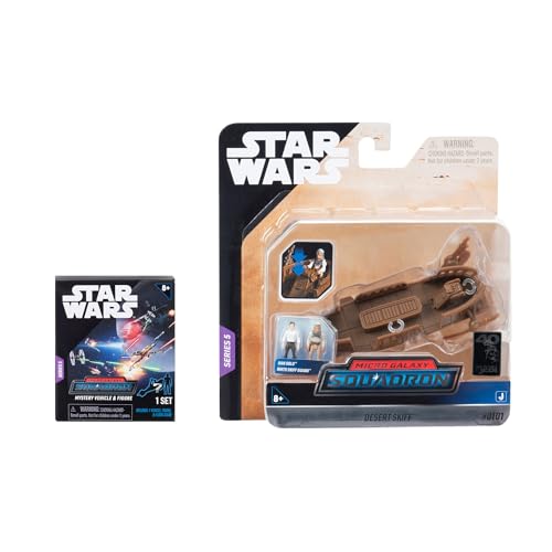 STAR WARS Micro Galaxy Squadron Desert Skiff Mystery Bundle - 3-Inch Light Armor Class and Scout Class Vehicles with Accessories