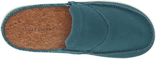 REVITALIGN Women's Siesta Suede Mule, Blue Coral, 12