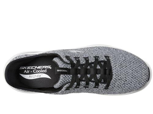 Skechers Men's Arch Fit 2.0 Look Ahead Hands Free Slip-in Sneaker, White/Black, 9 X-Wide