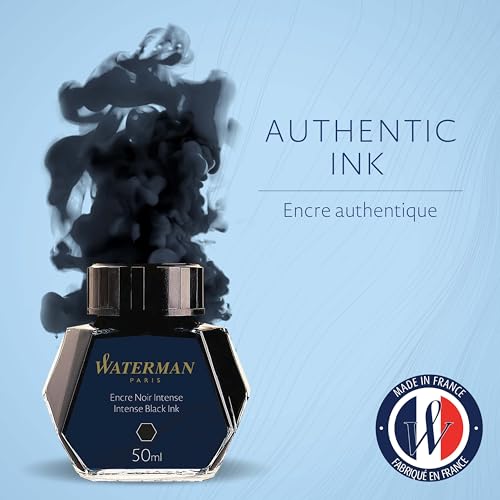 Waterman Fountain Pen Ink Intense Black 50ml Bottle