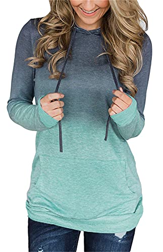 onlypuff Hoodies for Teen Girls Cute Sweatshirts Pullover Hooded Tunic Tops Womens Long Sleeve Tops Graphic Fall Fashion Top Pink M