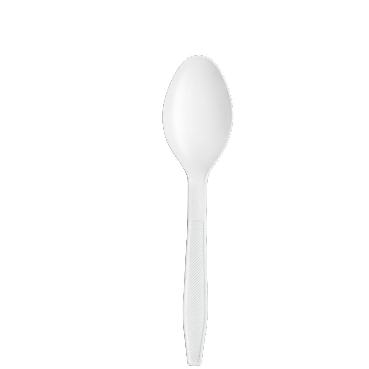 Comfy Package [500 Count] Heavy Duty White Plastic Tea Spoons, Extra Heavyweight Disposable Tea Spoons Perfect for Restaurants, Parties, and Dinner
