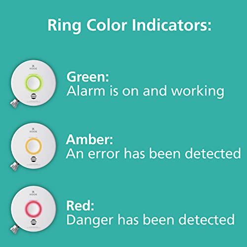 Kidde Smart Smoke Detector & Indoor Air Quality Monitor, WiFi, Alexa Compatible Device, Hardwired w/Battery Backup, Voice & App Alerts