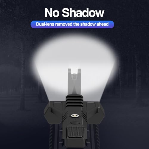 DARKFANG 1450 Lumen Tactical Flashlight Low Profile Design Rechargeable Weapon Light for Picatinny Rail