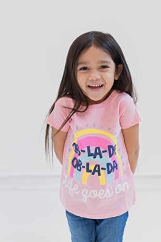 Lyrics by Lennon and McCartney Lennon & McCartney Toddler Girls 5 Pack T-Shirts The Beatles 2T