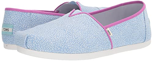 TOMS Womens Alpargata Classic Slip On Flats Casual - Blue - Size 12 B