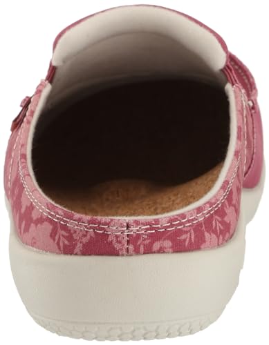 Spenco Women's Vintage Siesta Floral Mule, Mauvewood, 8