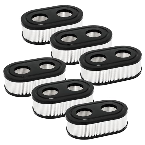 593260 Air Filter Replacement for Briggs&Stratton 798452 334404 Lawn Mower,Compatible with 500EX 550EX 575EX 625EX 625 675EXi 725EXi Series Engines Model Mower Air Filter Cartridge Accessories,6 Pack