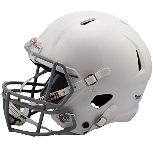 Riddell Victor Youth Football Helmet , White/Gray, Medium