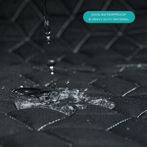 Meginc Back Seat Pet Cover for Dogs for SUV, Waterproof Backseat Cover for Dogs in Car Heavy Durable Car Seat Covers for Dogs with Side Flap, Non Slip Dog Bench Seat Covers for SUV,Jeeps,RAV4,CR-V