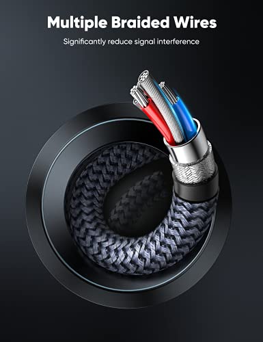 Capshi DisplayPort Cable 1.4, 8K DP Cable 3.3FT (8K@60Hz, 4K@144Hz, 2K@240Hz) HBR3 Support 32.4Gbps, HDCP 2.2, HDR10 FreeSync G-Sync for Gaming Monitor 3090 Graphics PC (Red)